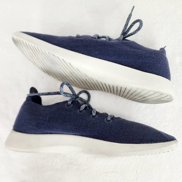 Allbirds Mens Wool Runners. Navy. 0918 NV1. Removable Insole. Washable.  EUC 12 - Picture 6 of 10